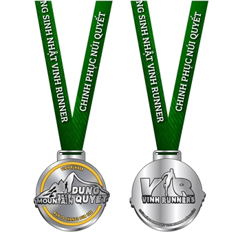 Huy chương chạy bộ Chinh Phục Núi Quyết -