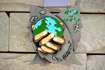 Huy chương chạy bộ Run For Earth -