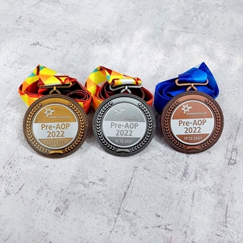 Huy chương tùy chỉnh vàng bạc đồng Pre-Aop 2022 -