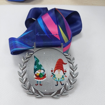 Huy chương in UV noel -