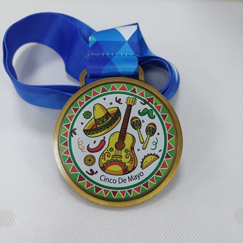 Huy chương in UV Cinco De Mayo -