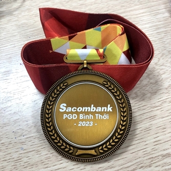 Huy chương khắc laser Sacombank -