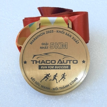 Huy chương khắc laser Run For Success -