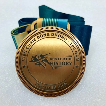 Huy chương khắc laser Run For The History -