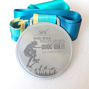 Huy chương khắc laser Roller sport -