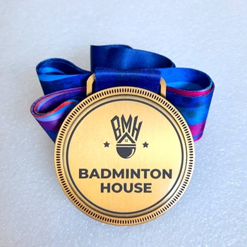 Huy chương khắc laser Badminton -