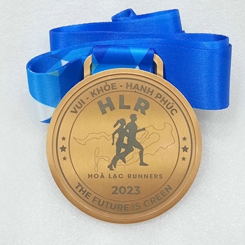 Huy chương khắc laser Hòa Lạc Runners -