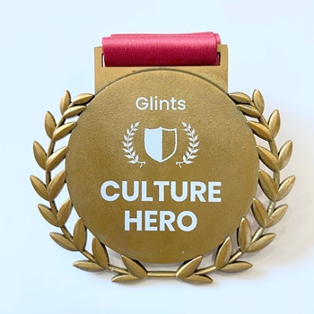 Huy chương khắc laser Culture Hero -